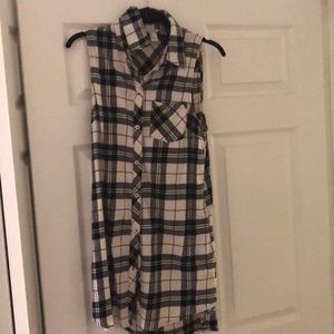Plaid tank dress